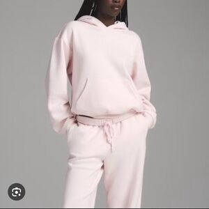 SKIMS Light Pink Fleece Hoodie